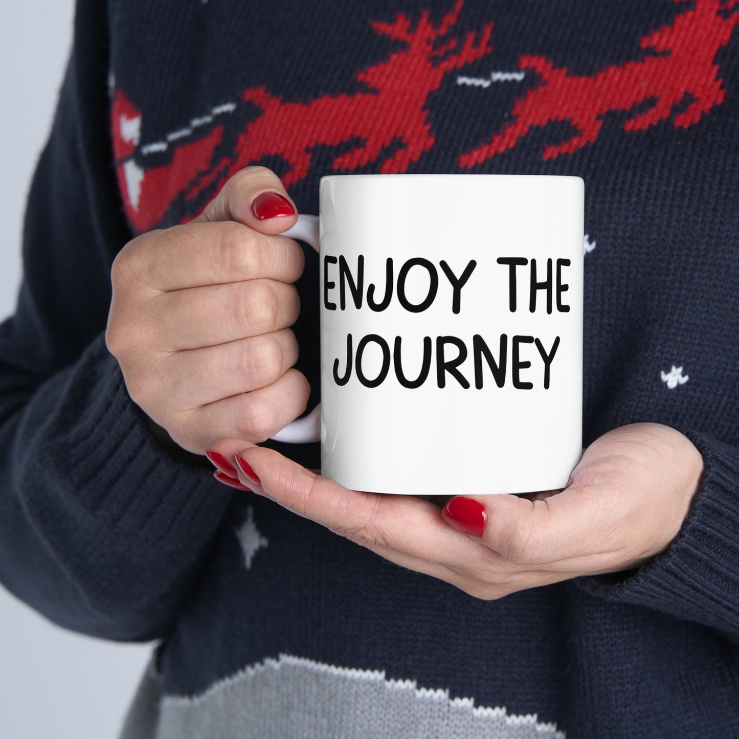 Enjoy the Journey - Ceramic Mug, 11oz