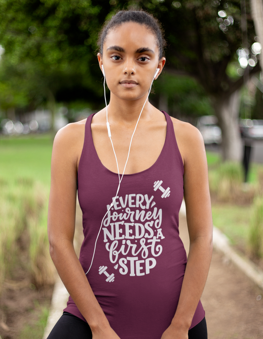 Every Journey Needs a First Step - Women's Racerback Tank